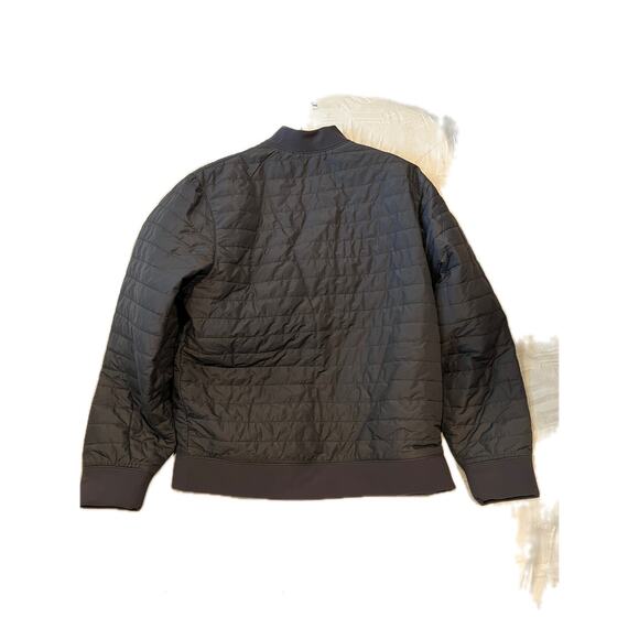 Charcoal Gray Light Bomber Jacket Mens L - Picture 2 of 3